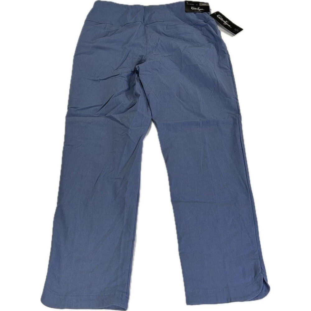 Walter Hagen Performance 11 P11 Sculpt Pants Womens Large Blue Pull On Golf